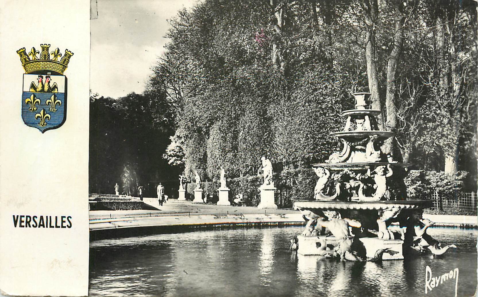 CPA Versailles Bassin de Pyramides 