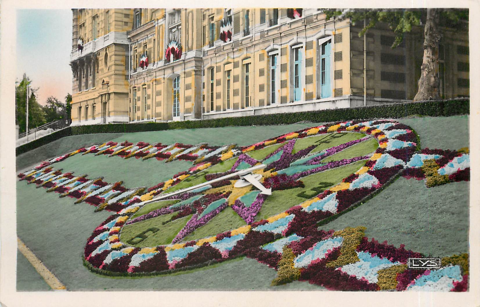 CPA Versailles L'Horloge Florale de l'Hotel de Ville 