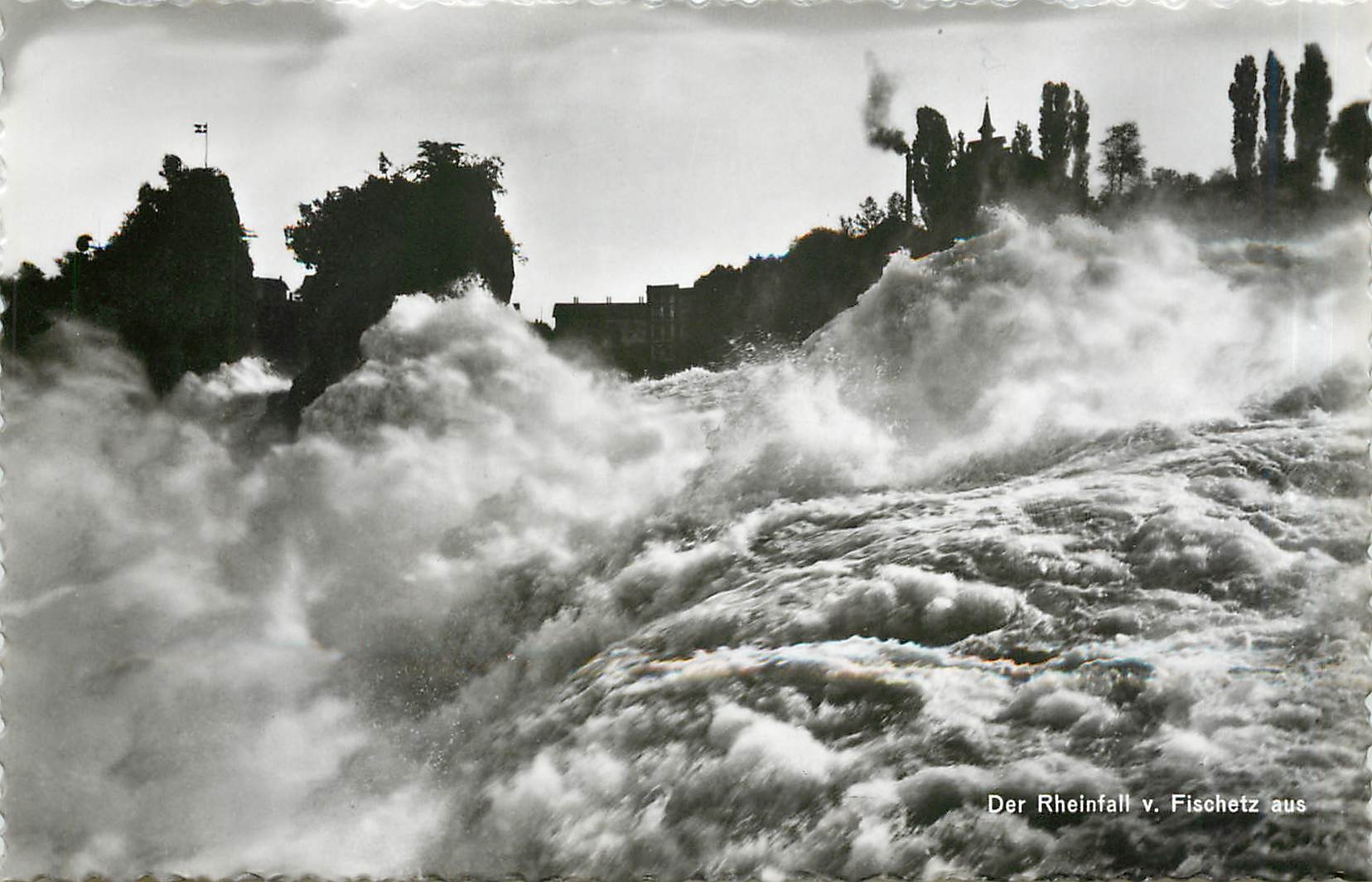 CPM Der Rheinfall v Fischetz aus 