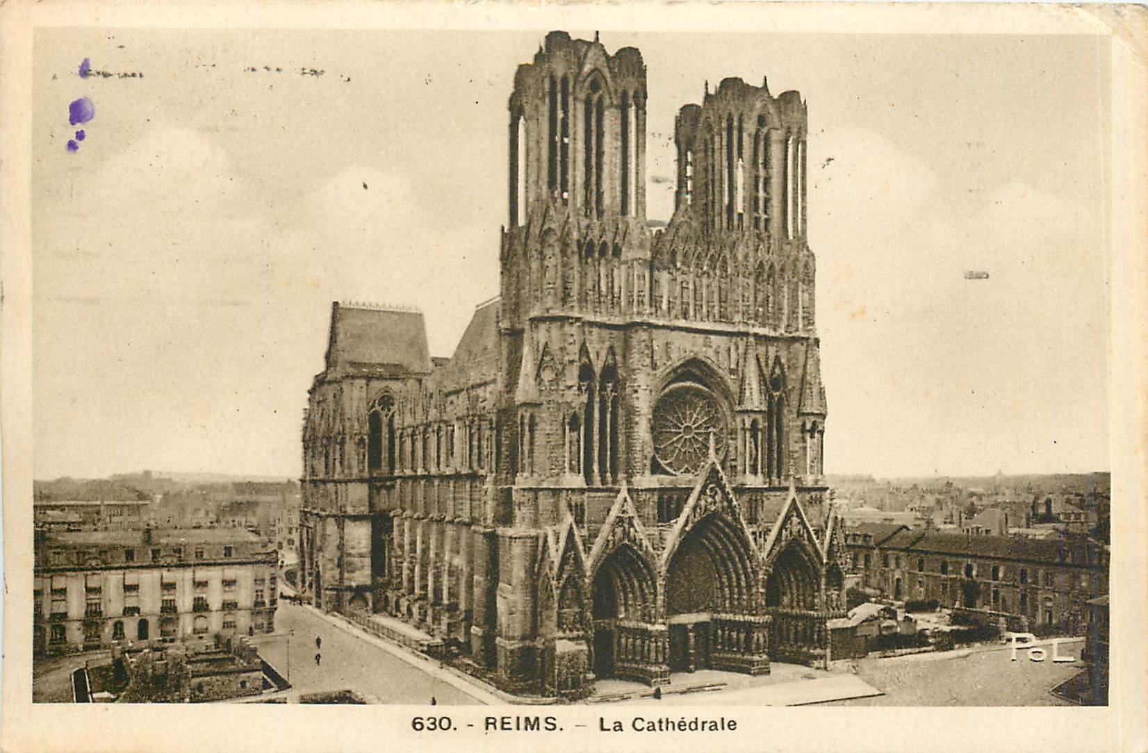 CPA Reims la Cathedrale 