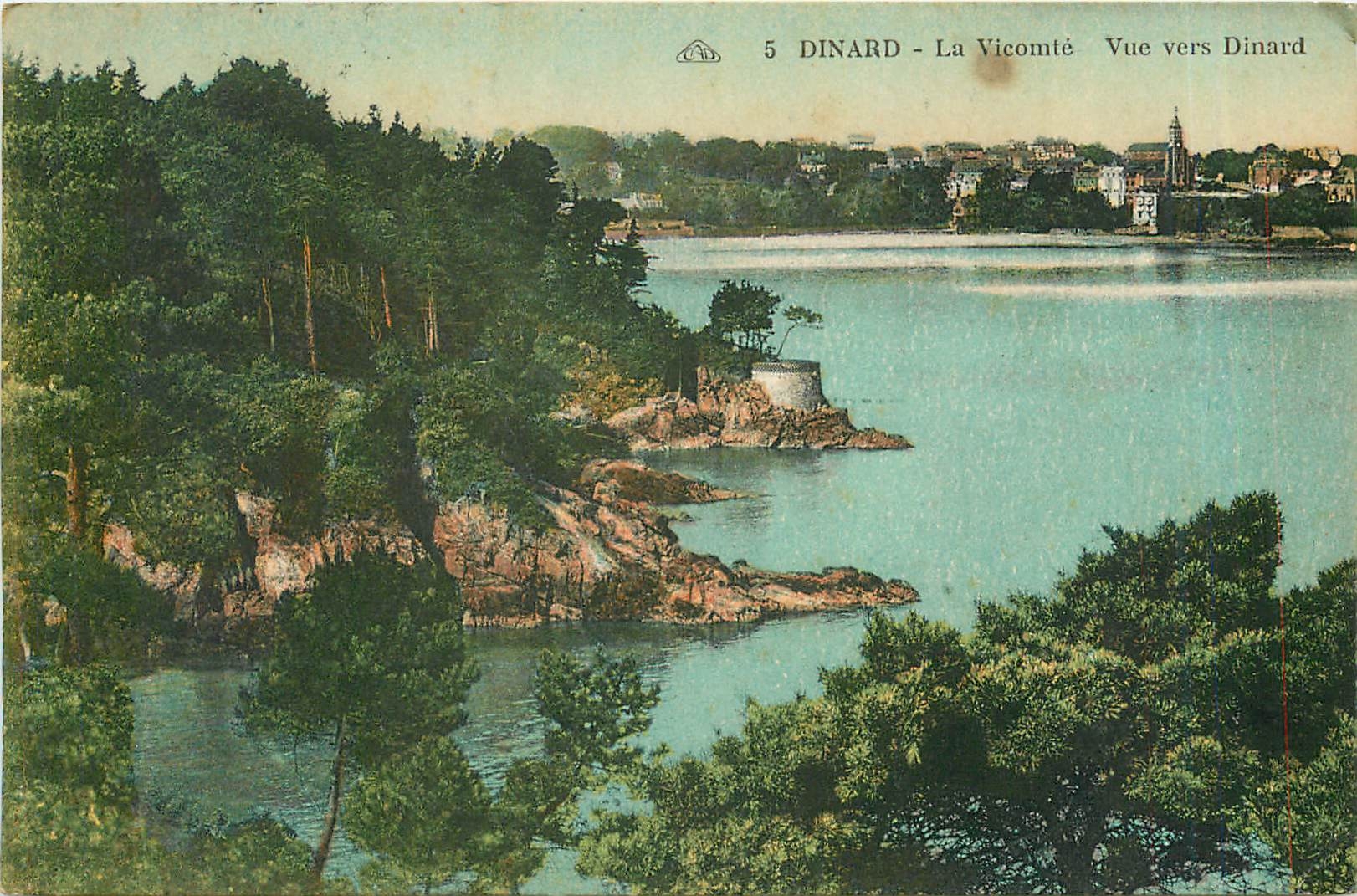 CPA Dinard la Vicomte vue vers Dinard 