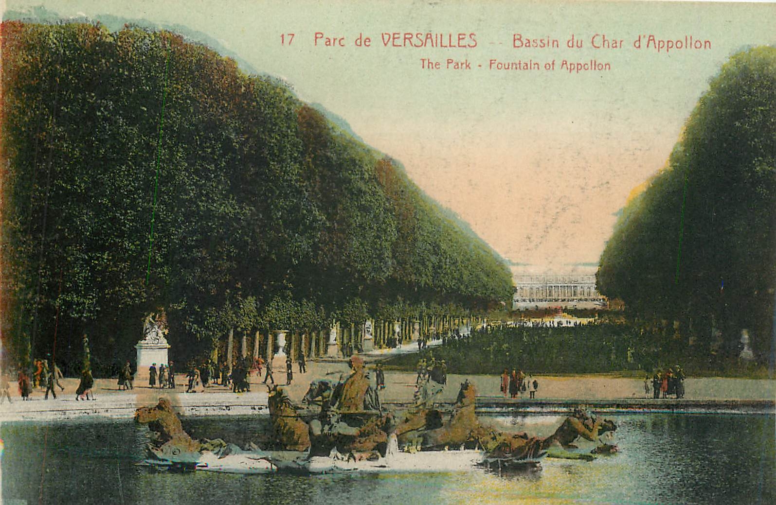 CPA Parc de Versailles Bassin du Char d'Appollon 
