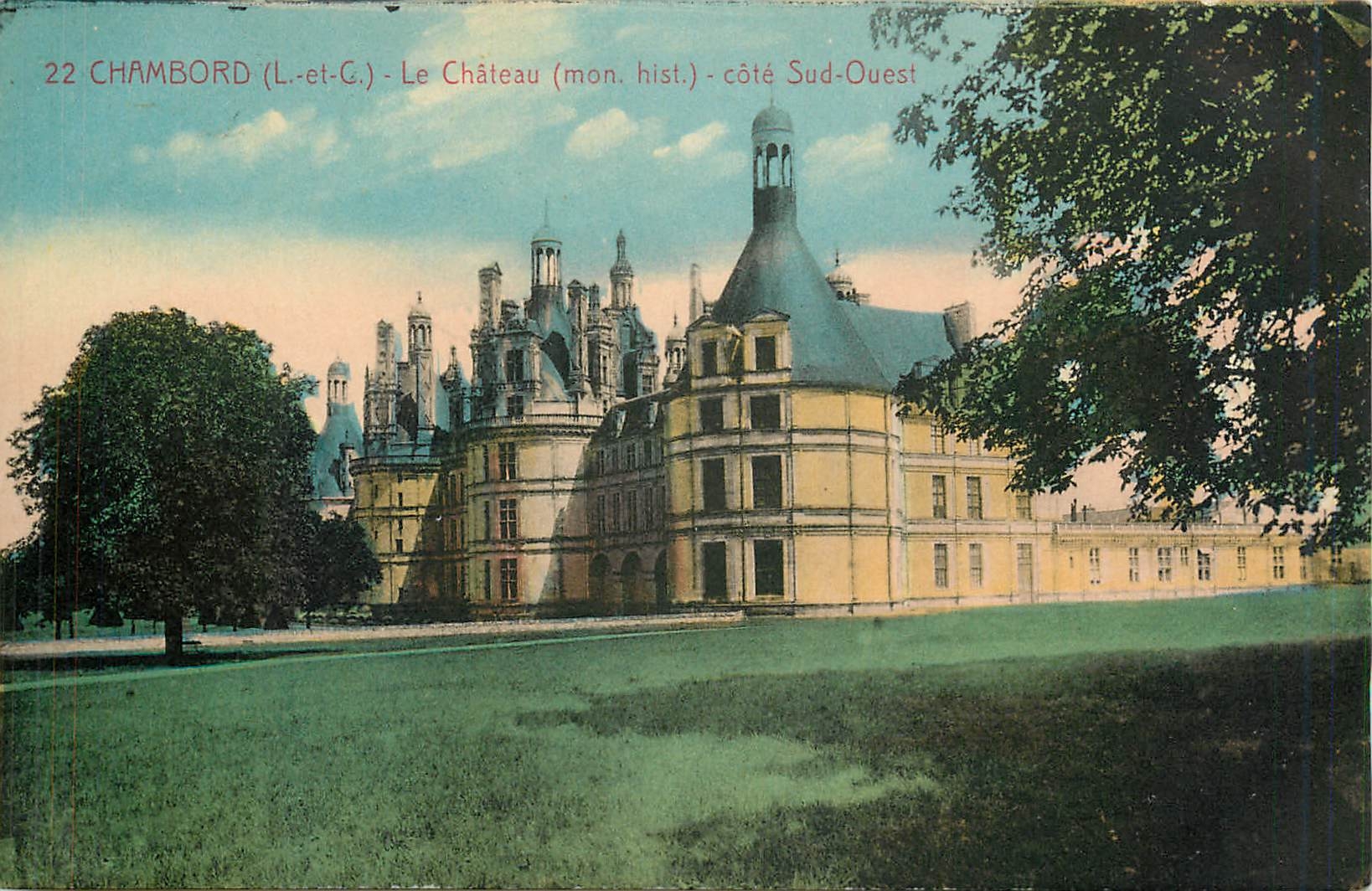 CPA Chambord L et C le Chateau Mon hist cote Sud Ouest