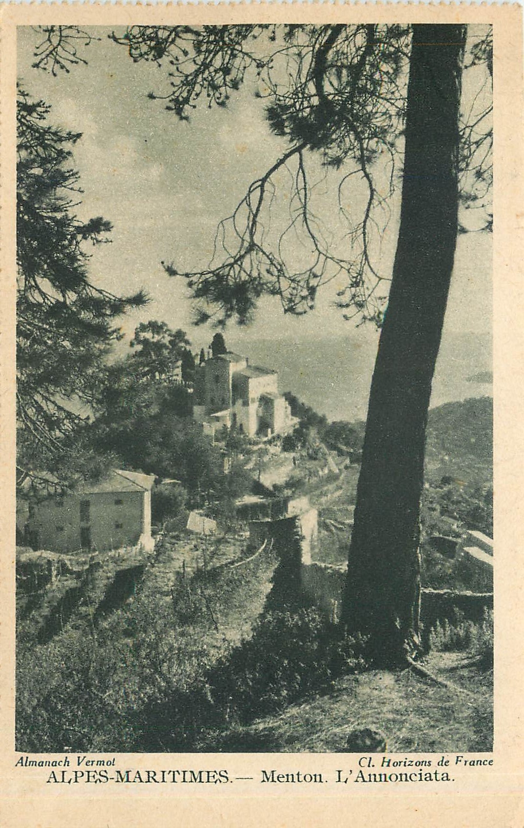 CPA Alpes Maritimes Menton l'Annonciata 