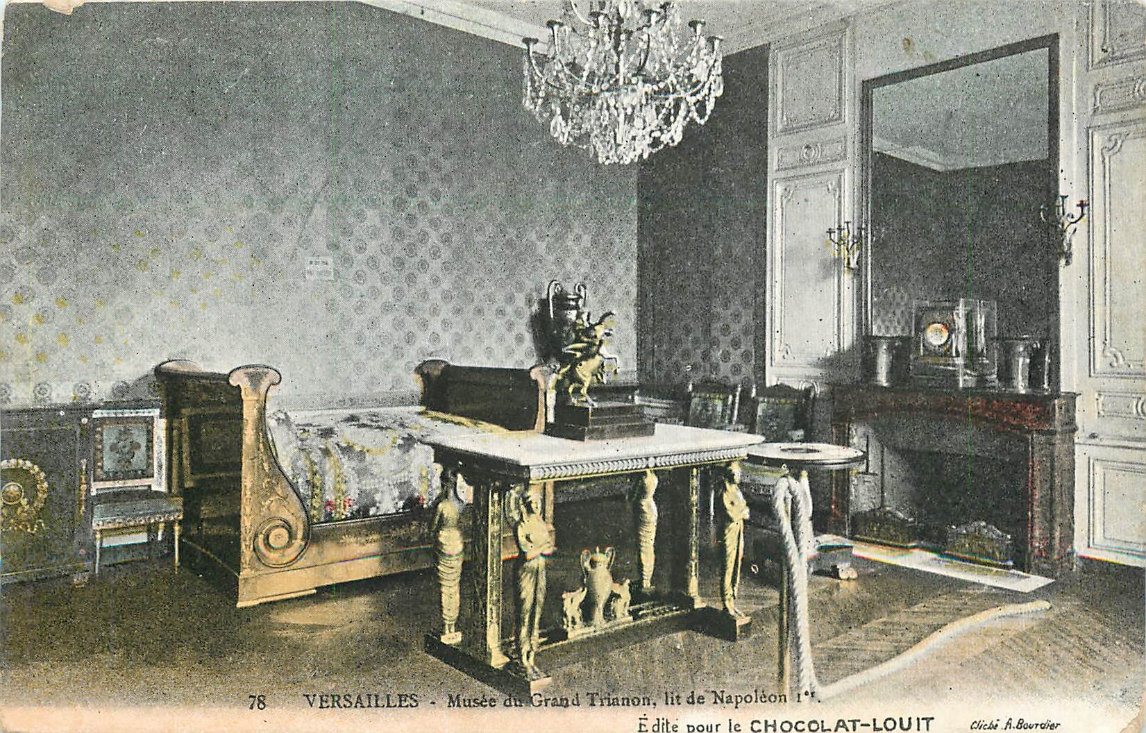 CPA Versailles Musee du Grand Trianon lit de Napoleon 