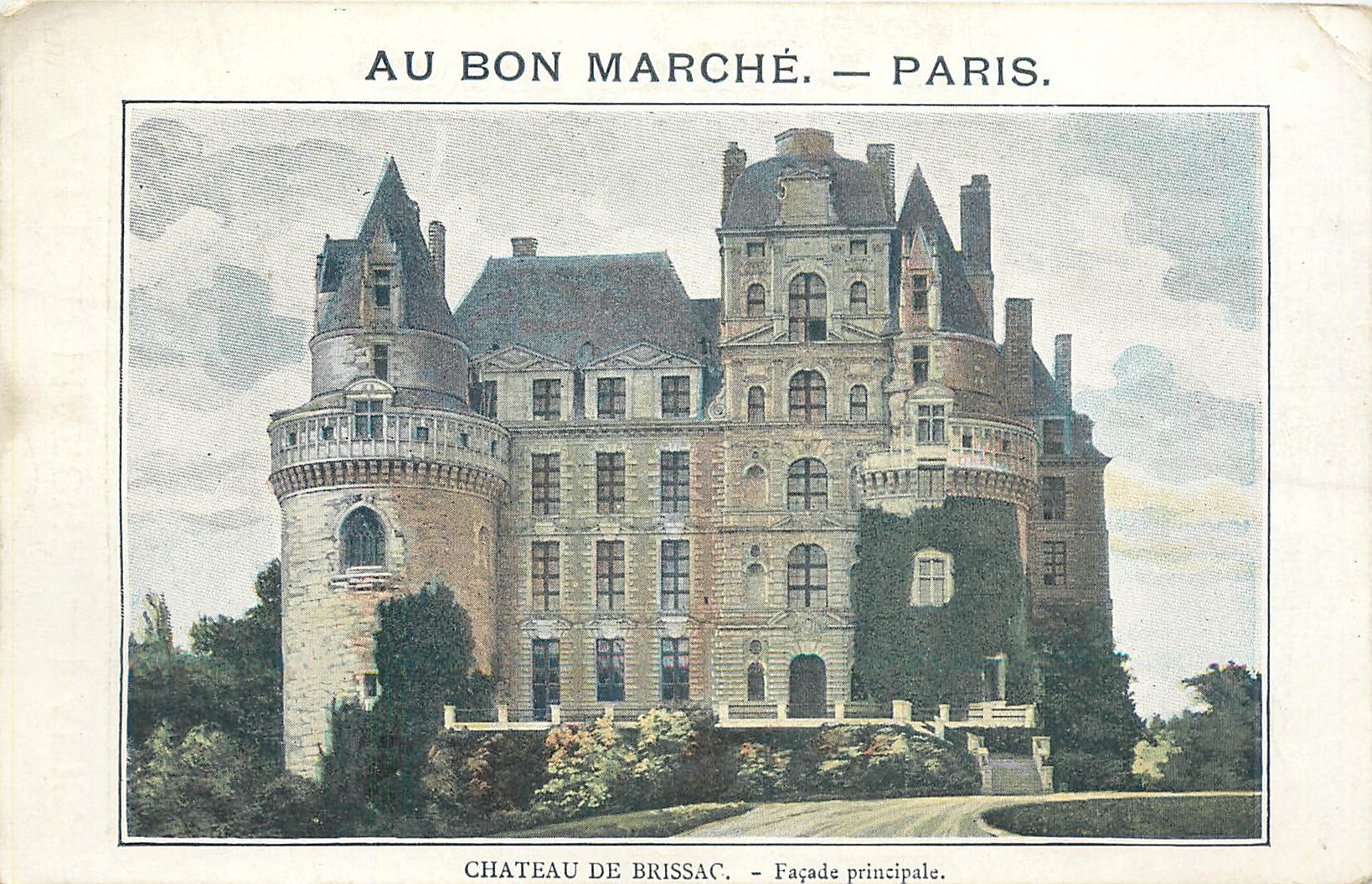 CPA Chateau de Brissac Facade principale