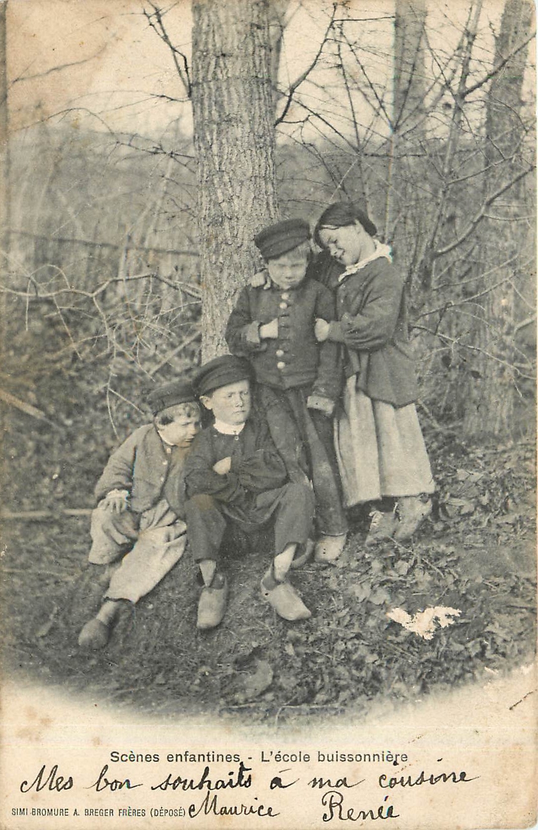 CPA Scenes enfantines l'ecole buissonniere Enfants