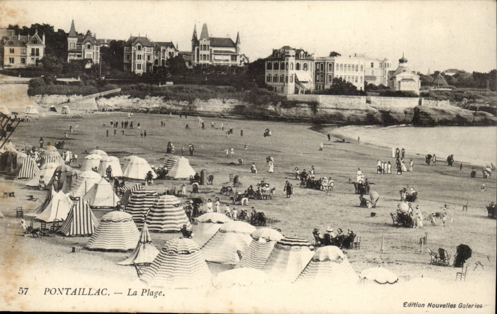 Pontaillac CPA der Strand