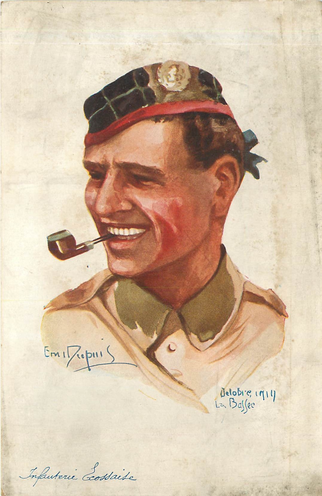 CPA Soldat Militaria Infanterie ecossaise