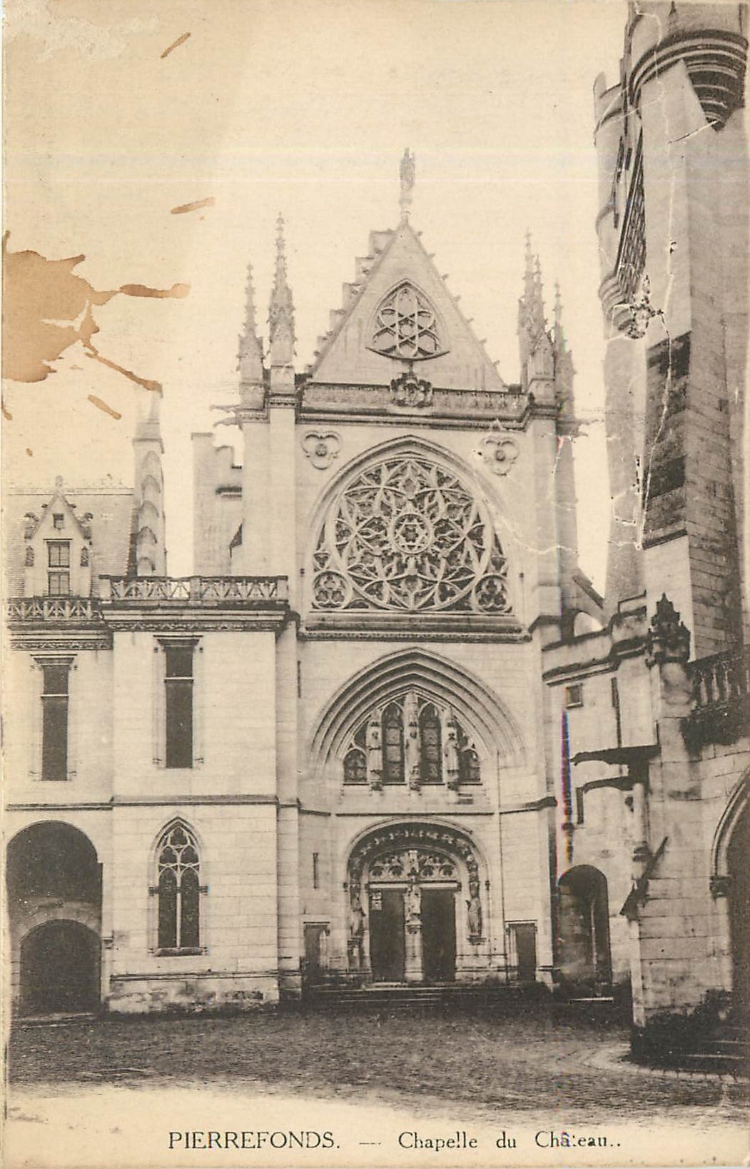 CPA Pierrefonds chapelle du chateau 