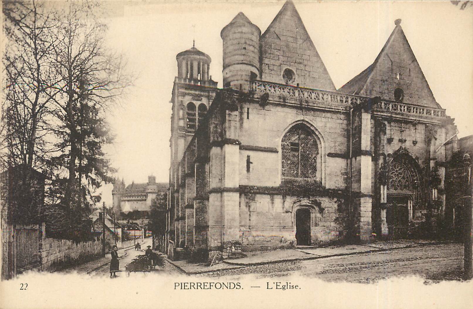 CPA Pierrefonds l'eglise 