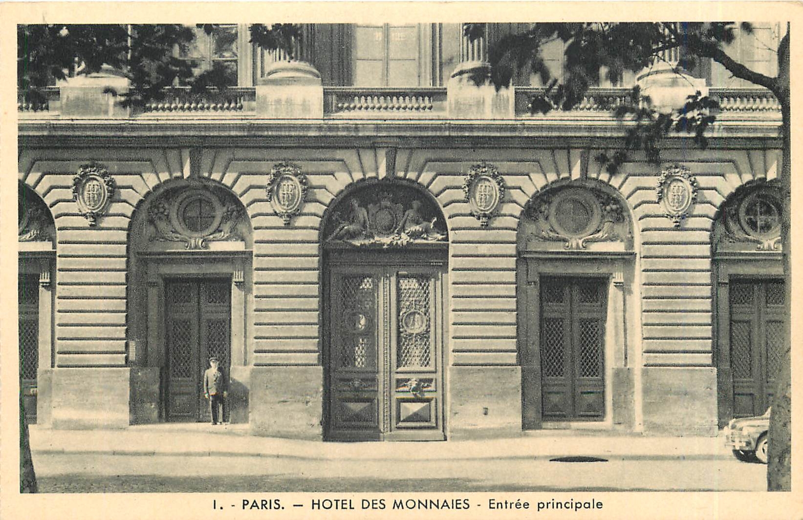 CPA Paris hotel des monnaies entree principale