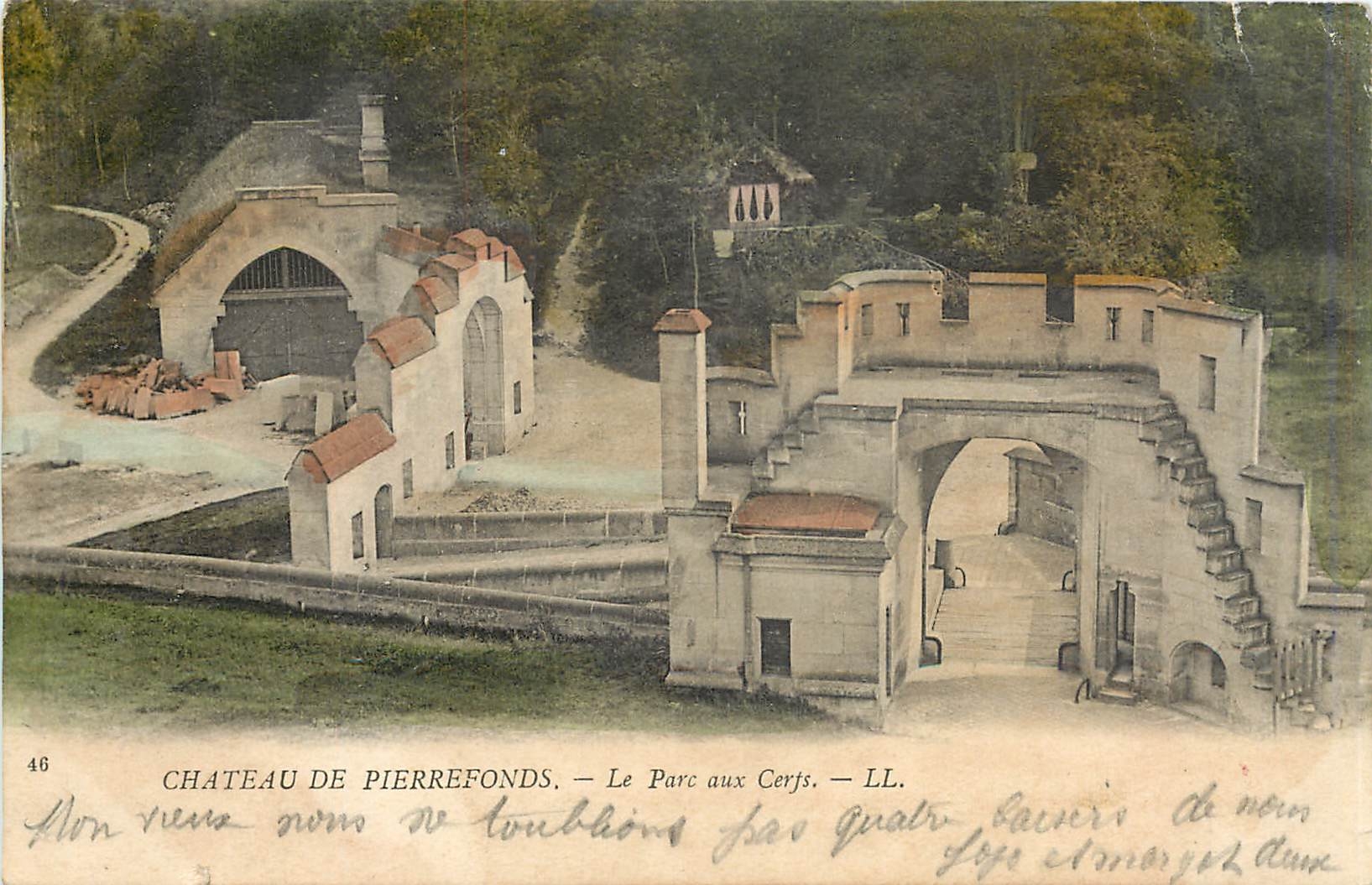 CPA Chateau de Pierrefonds Le Parc aux Certs 