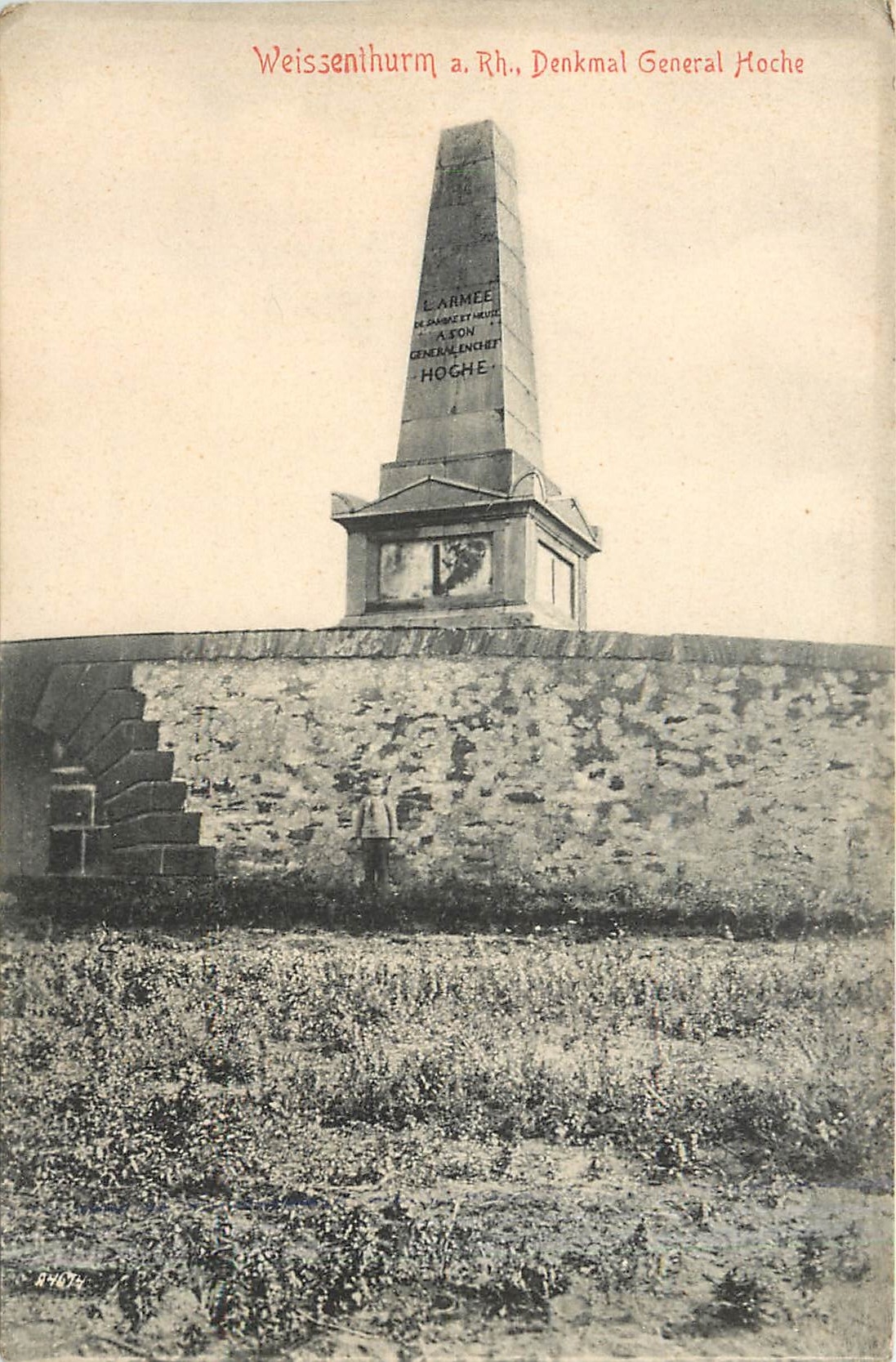 CPA Weissenthurm a Rh Denkmal general Hoche 