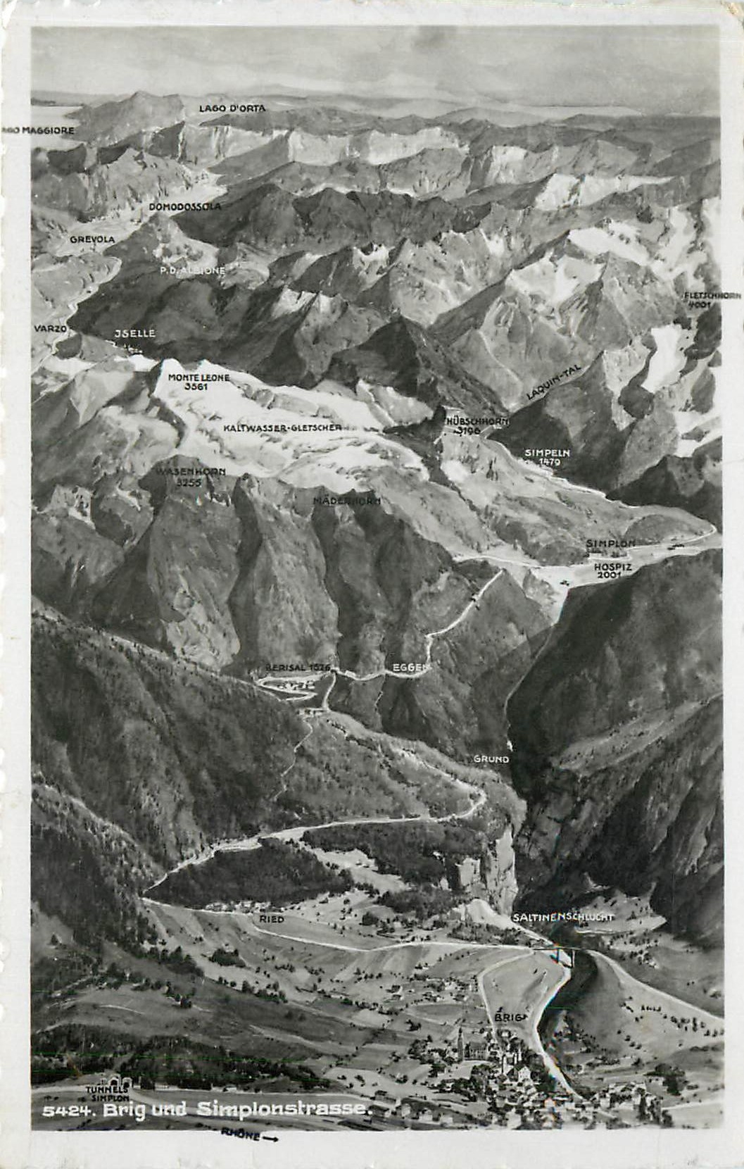 CPA Brig und Simplonstrasse 
