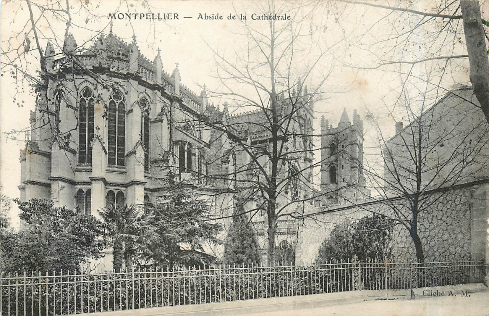CPA Montpellier abside de la Cathedrale 