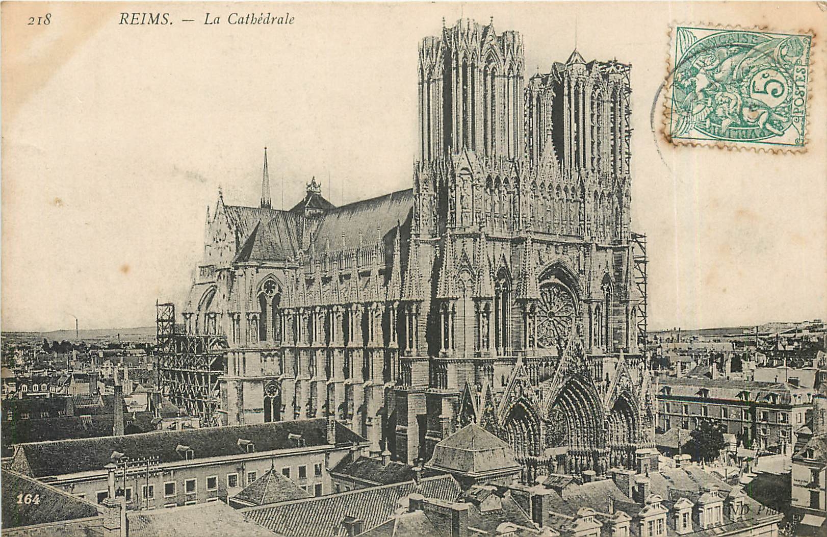 CPA Reims la Cathedrale 