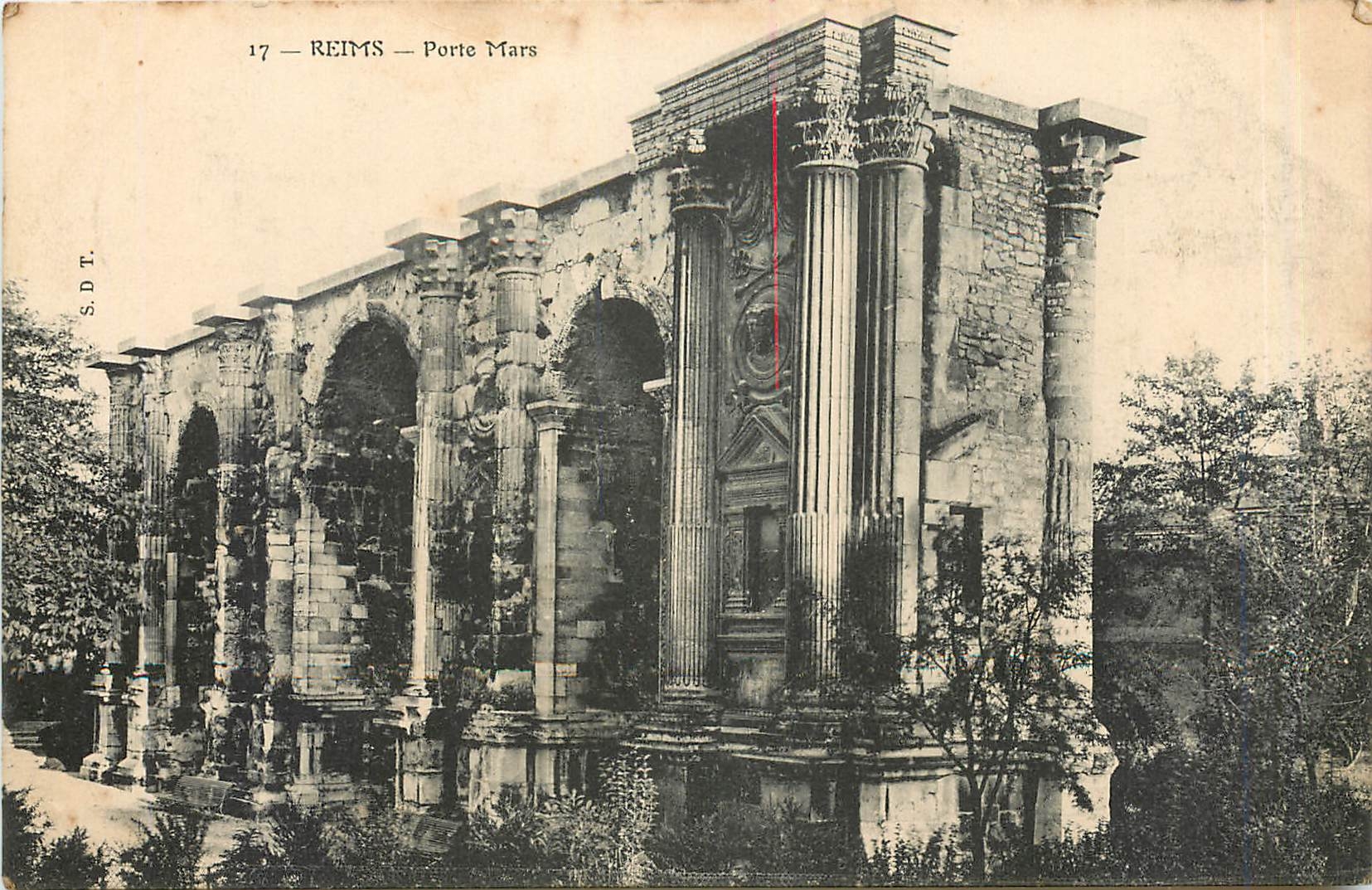 CPA Reims porte Mars 