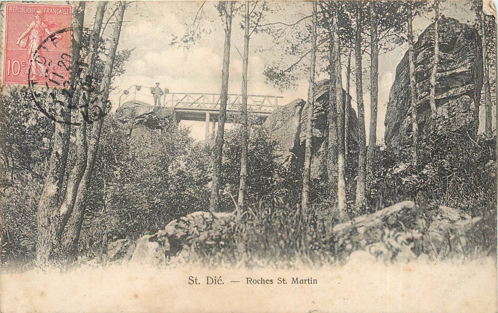 CPA St Die Rocher St Martin 