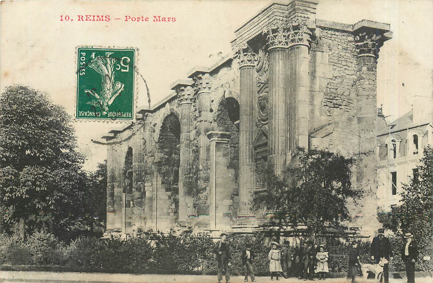 CPA Reims porte Mars 