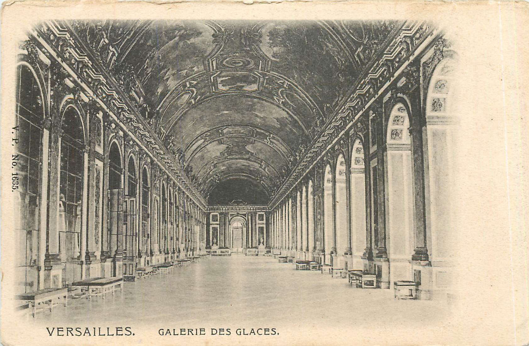 CPA Versailles galerie des glaces 