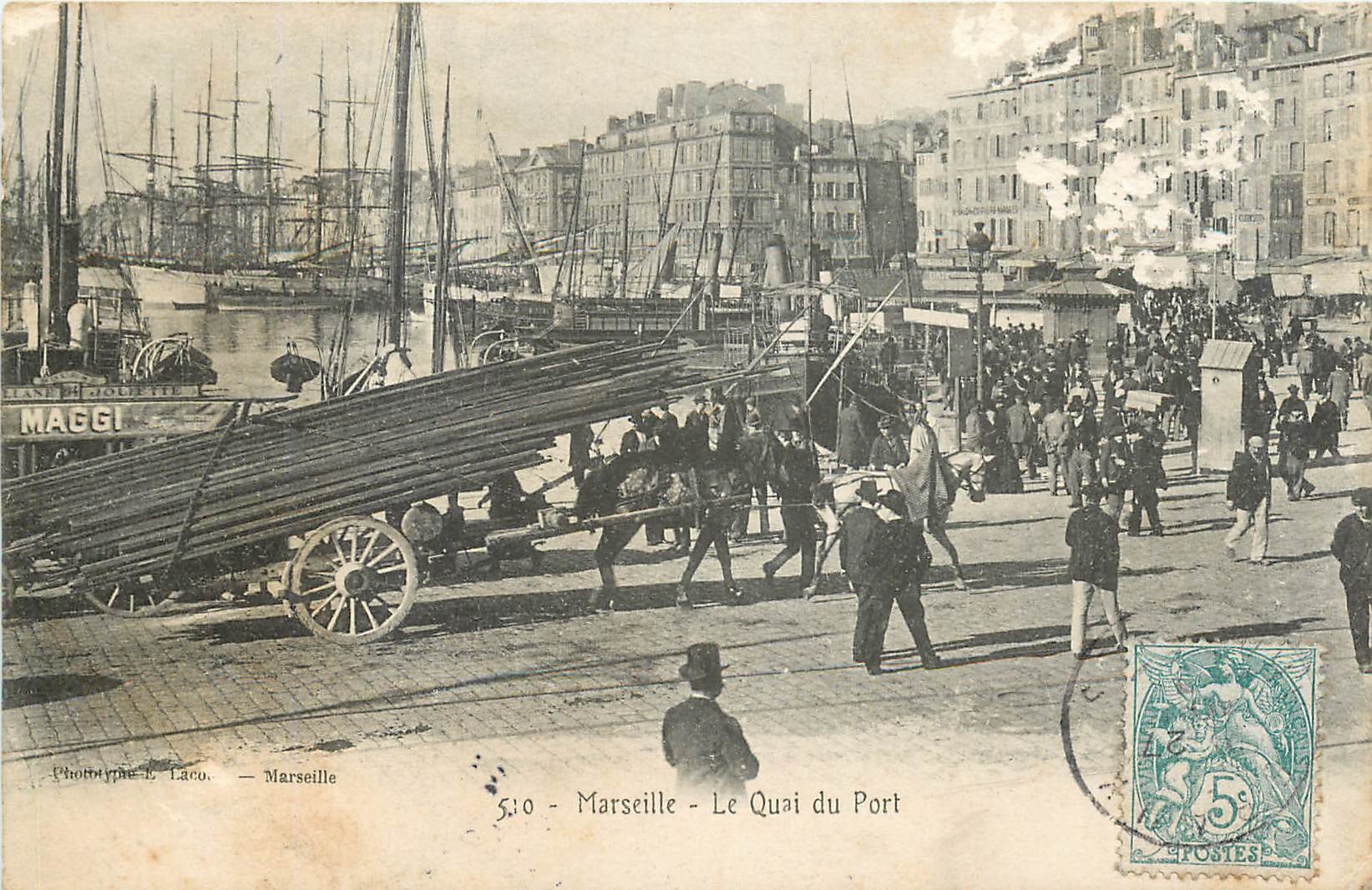 CPA Marseille le Quai du Port 