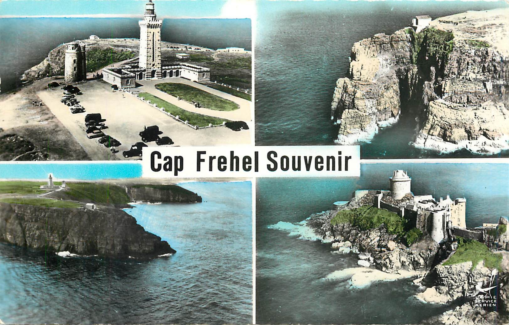 CPM En Avion au dessus de Cap Frehel C du N le Phare l'Extreme pointe et la Corne de Brune Fort de L