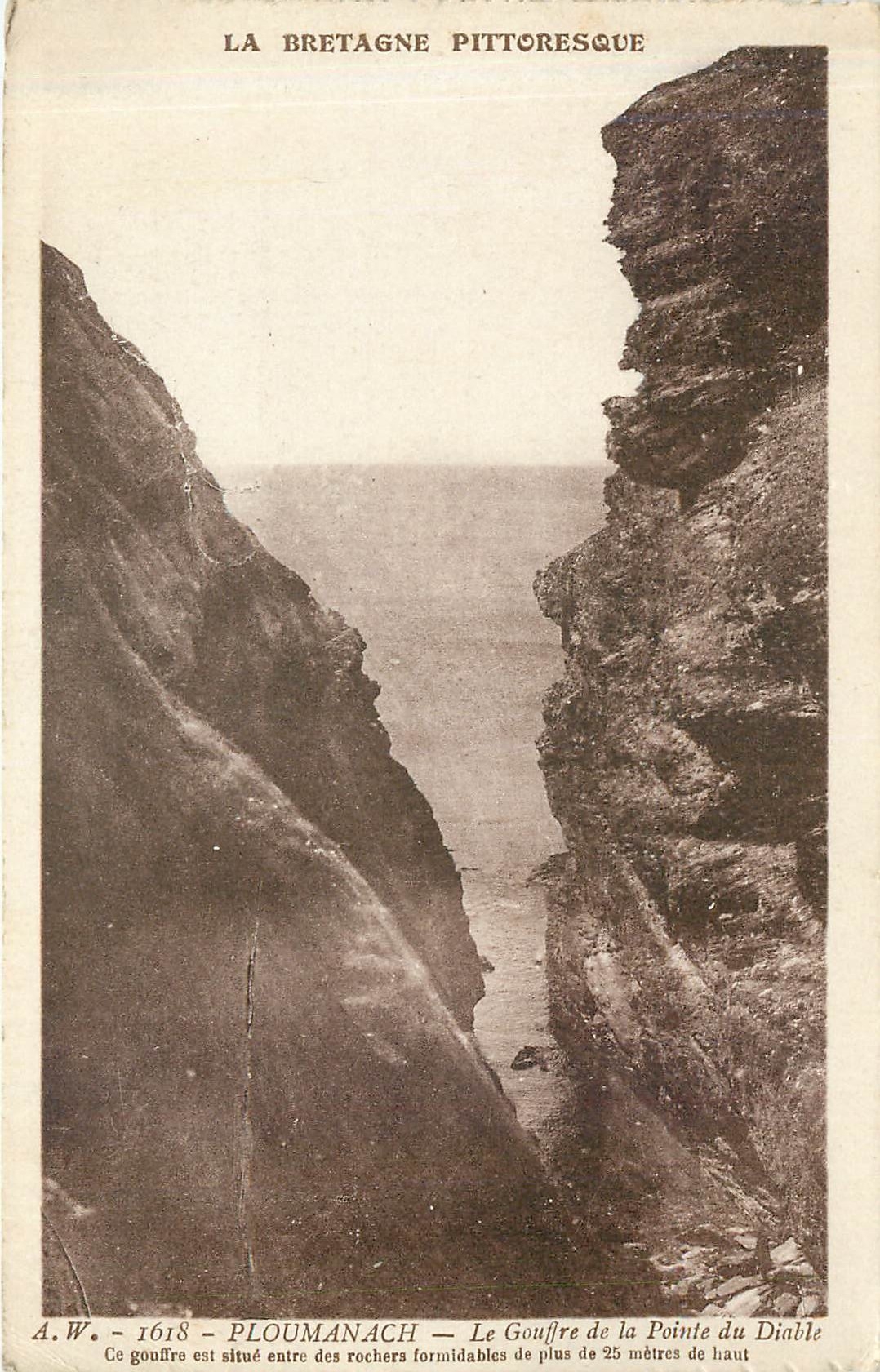 CPA Ploumanach La Gouffre de la Pointe du Diable