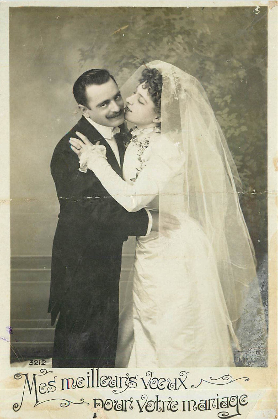 CPA Mes meilleurs voeux nour votre mariage Femme
