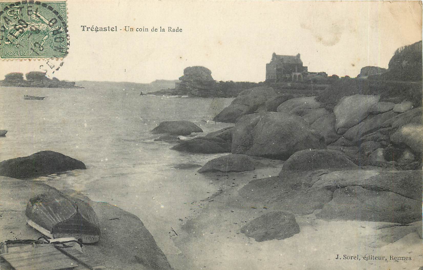 CPA Tregastel Un coin de la Rade 