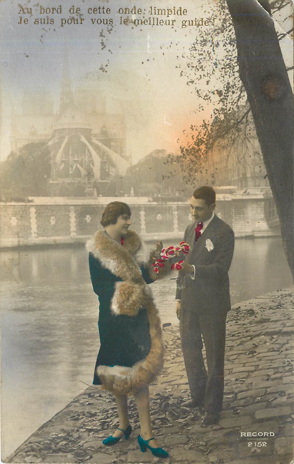 CPA Au bord de cette onde limpide Paris Notre Dame