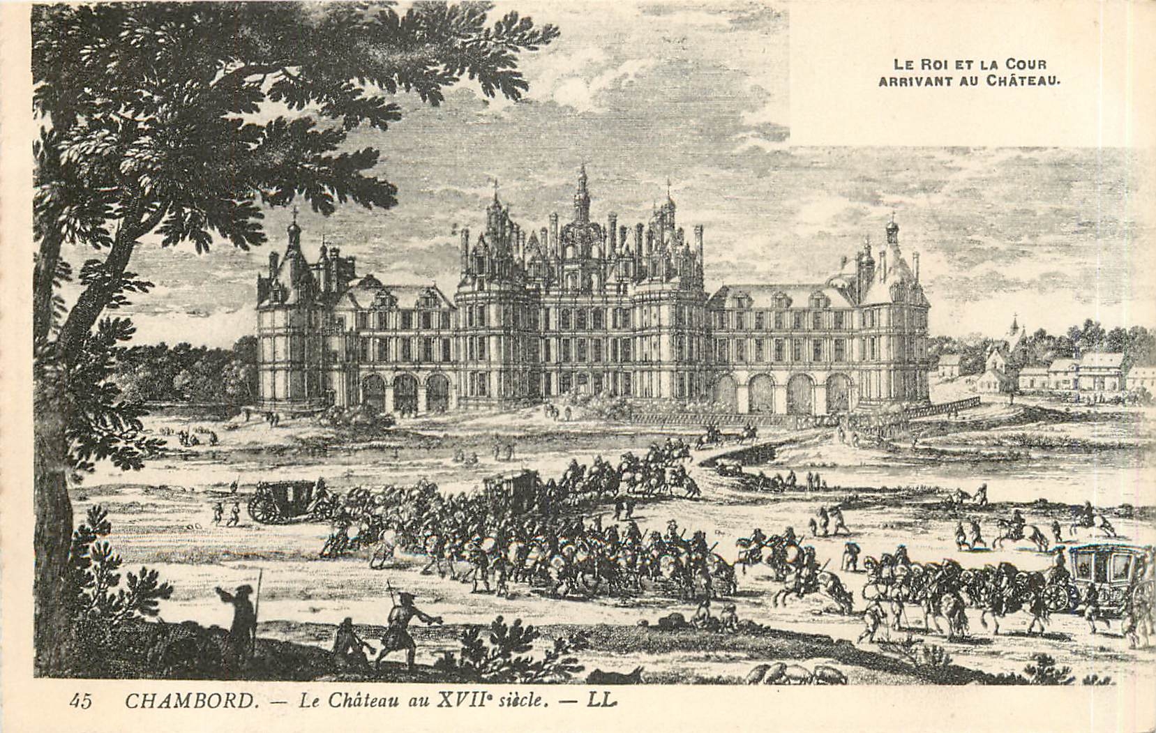 CPA Chambord Le Chateau au XVII siecle