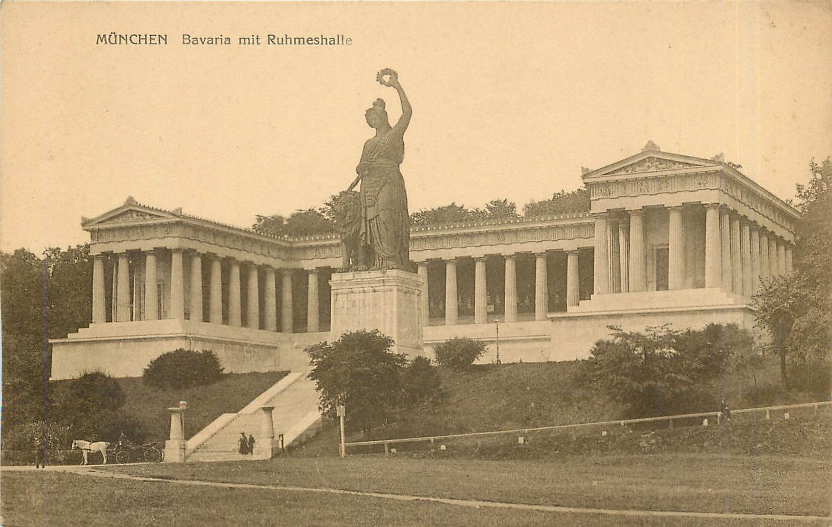 CPA Munchen Bavaria mit Ruhmeshalle 