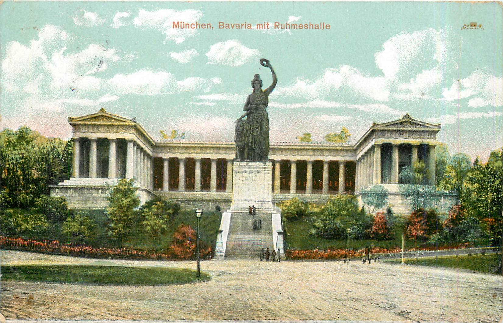 CPA Munchen Bavaria mit Ruhmeshalle 