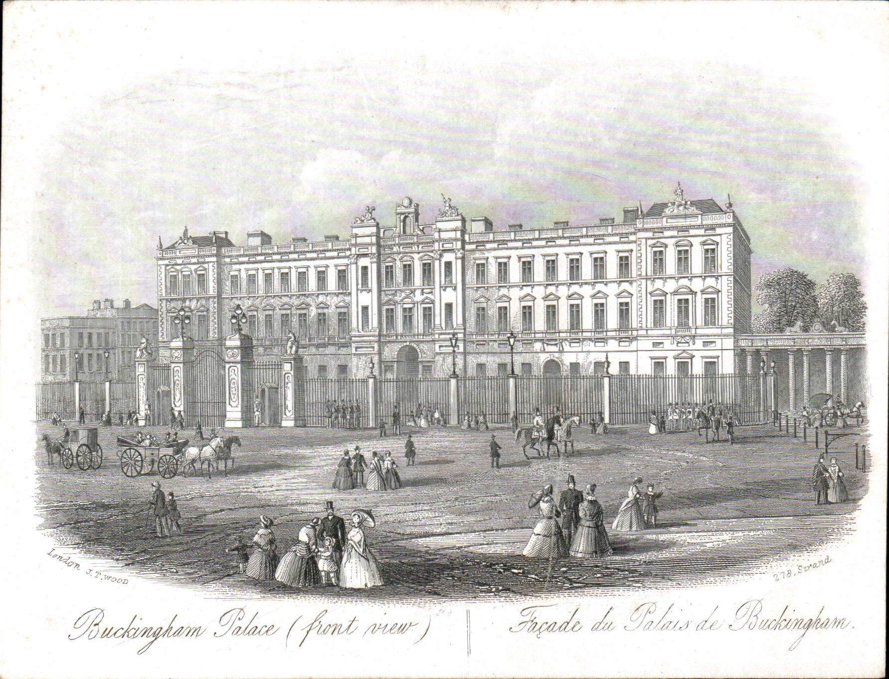 Front des Grossbritannien-CPA Buckingham Palace-(Gesichtsansicht) des Gaumens gross