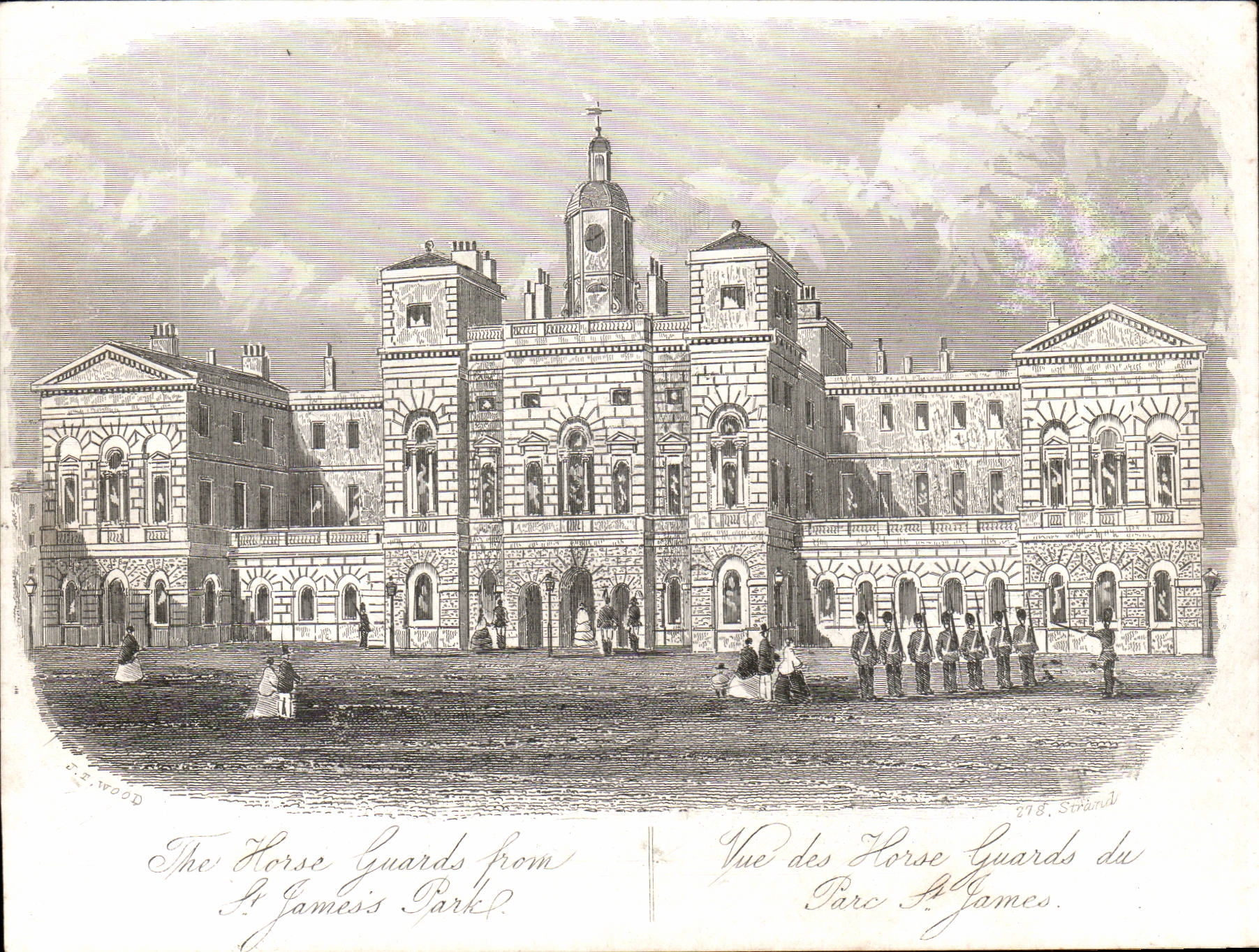 Great Britain CPA London The Horse guards from St James Park Parc has London Large size