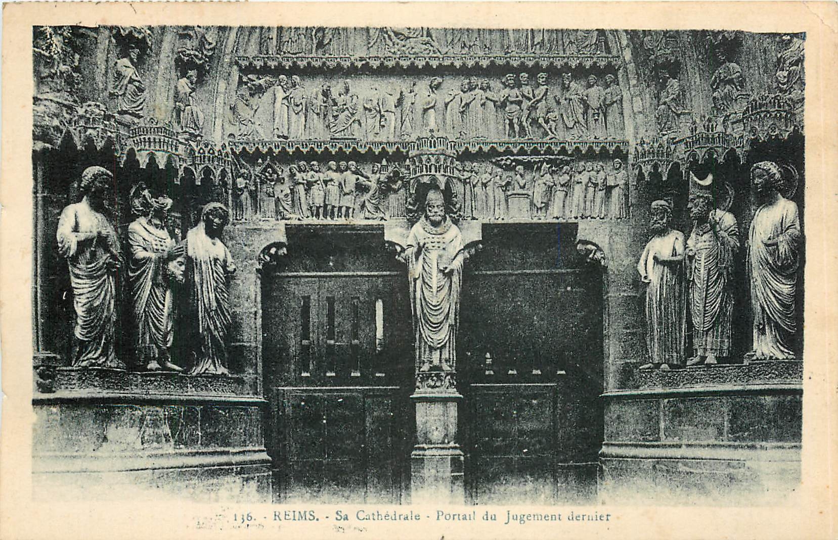 CPA Reims - Sa Cathedrale - Portail du Jugement dernier