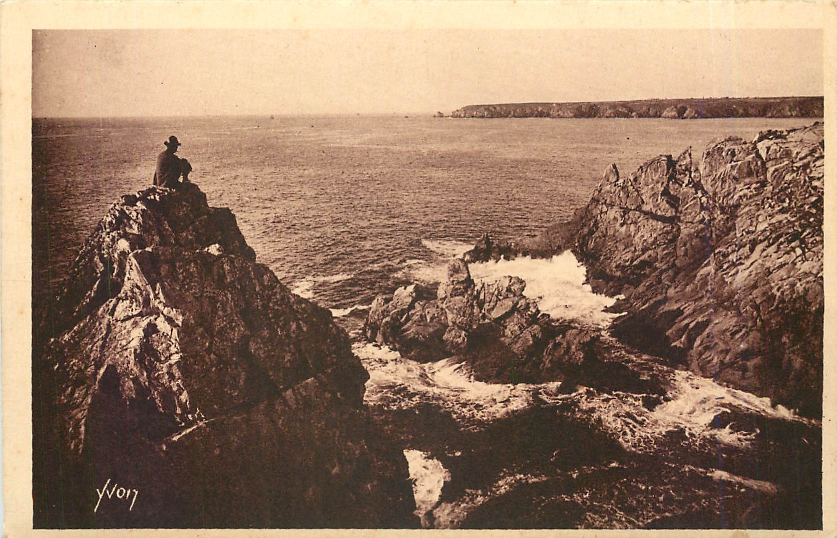 CPA Pointe du Raz Finestere - Baie des Trepasses et Pointe du Van