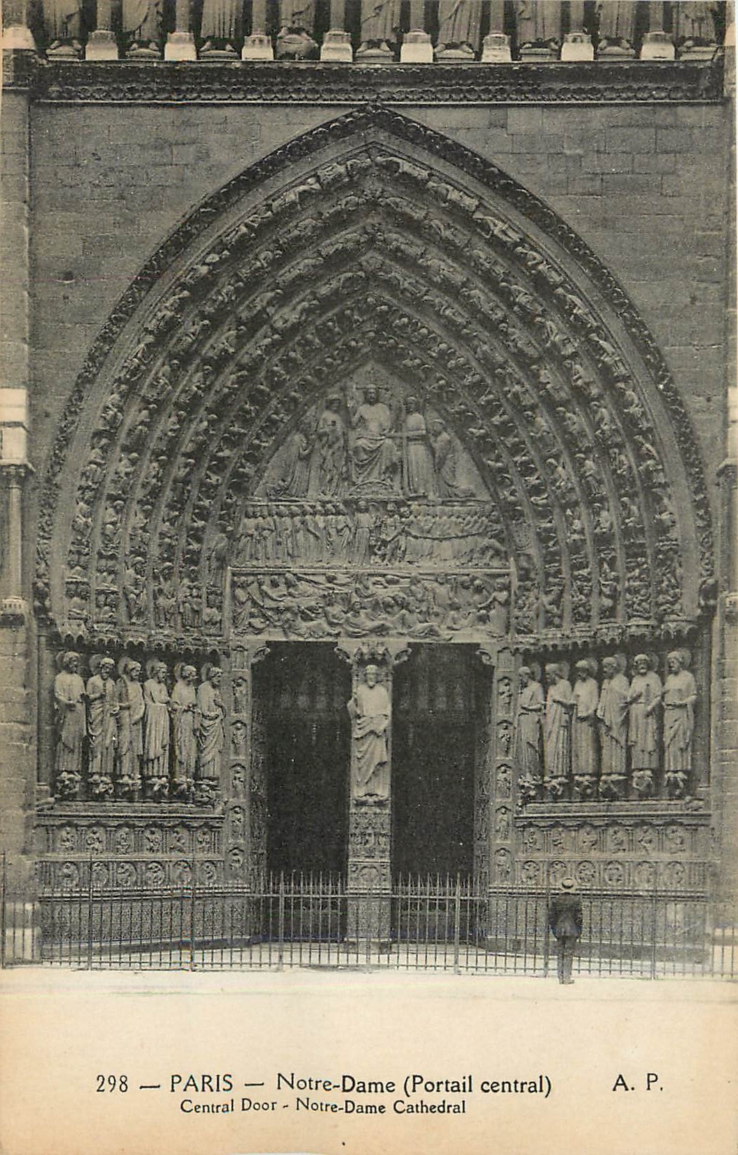 CPA Paris - Notre-Dame Portail Central