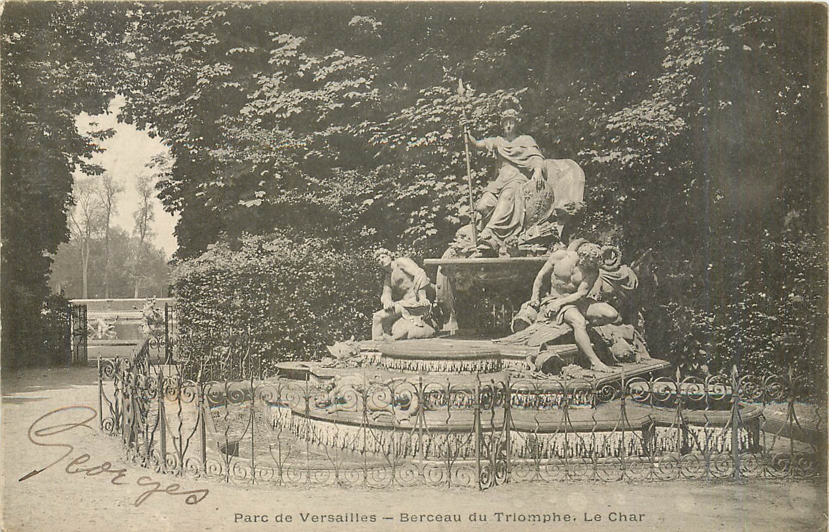 CPA Parc de Versailles - Berceau de triomphe - Le Char