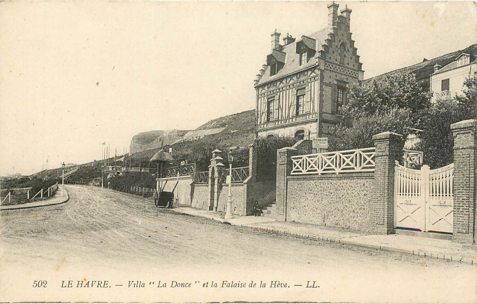 CPA Le Havre - Villa La Donce et la Falaise de la Heve
