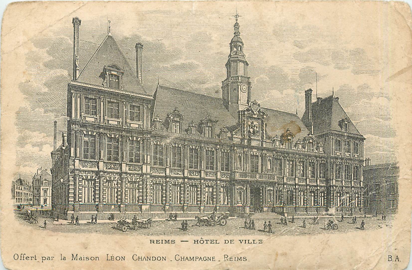 CPA Reims  -  Hotel de Ville