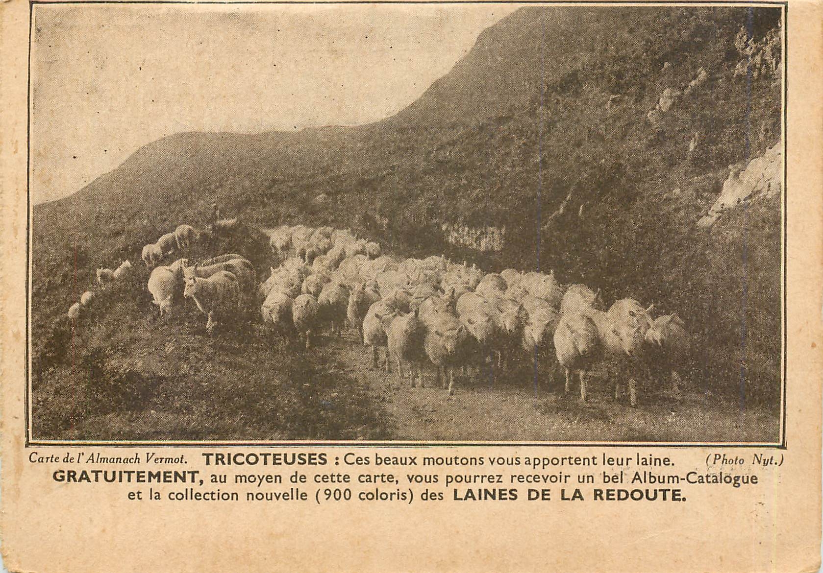 CPA Laines de la Redoute - ces beaux moutons vous apportent leur laine