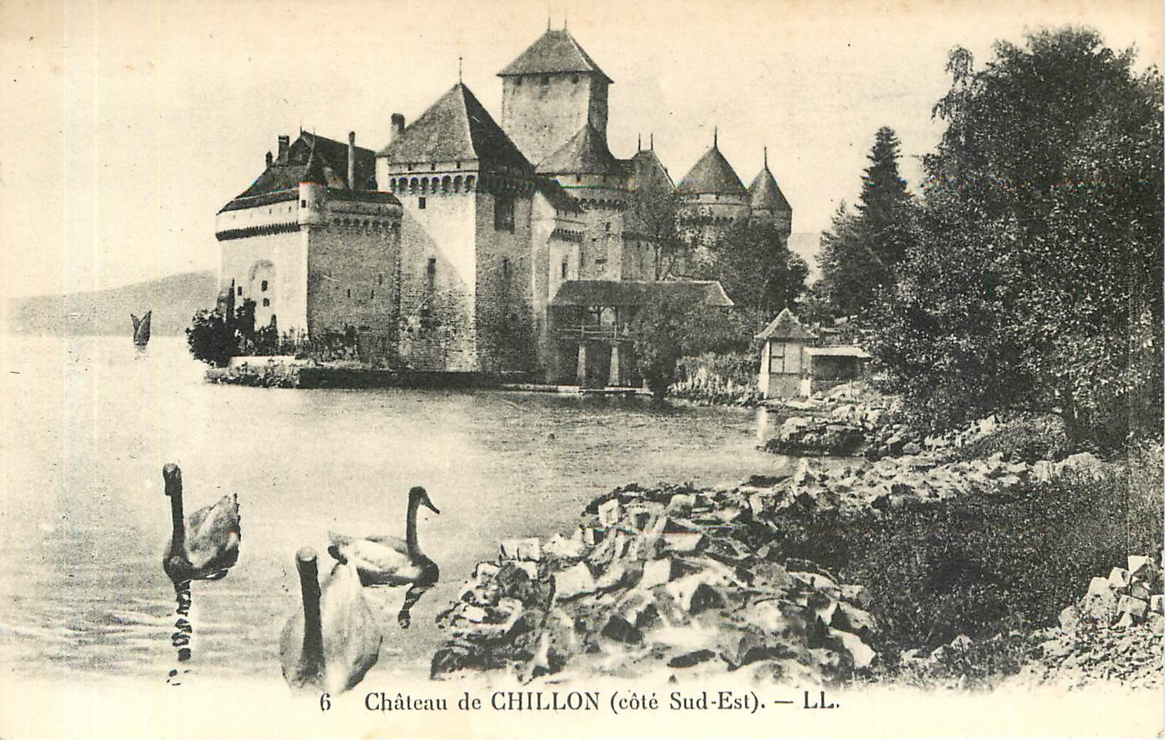 CPA Château de Chillon cote sud-est