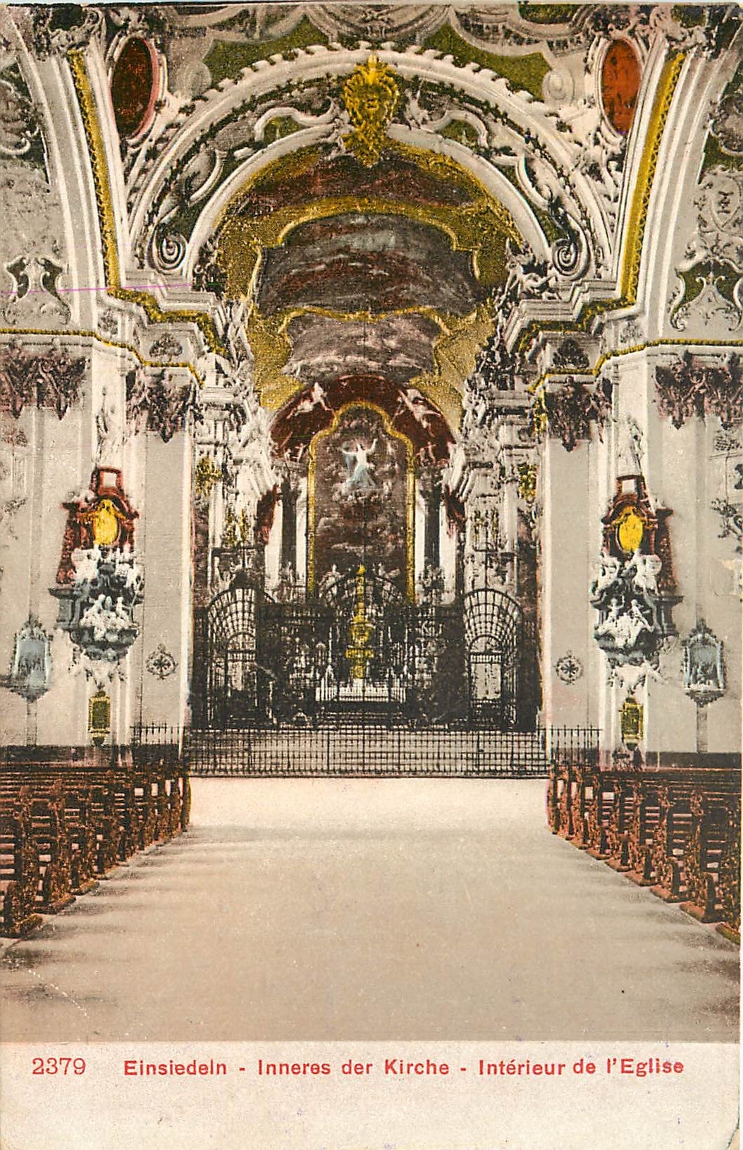 CPA Einsiedeln - interieur de l'eglise