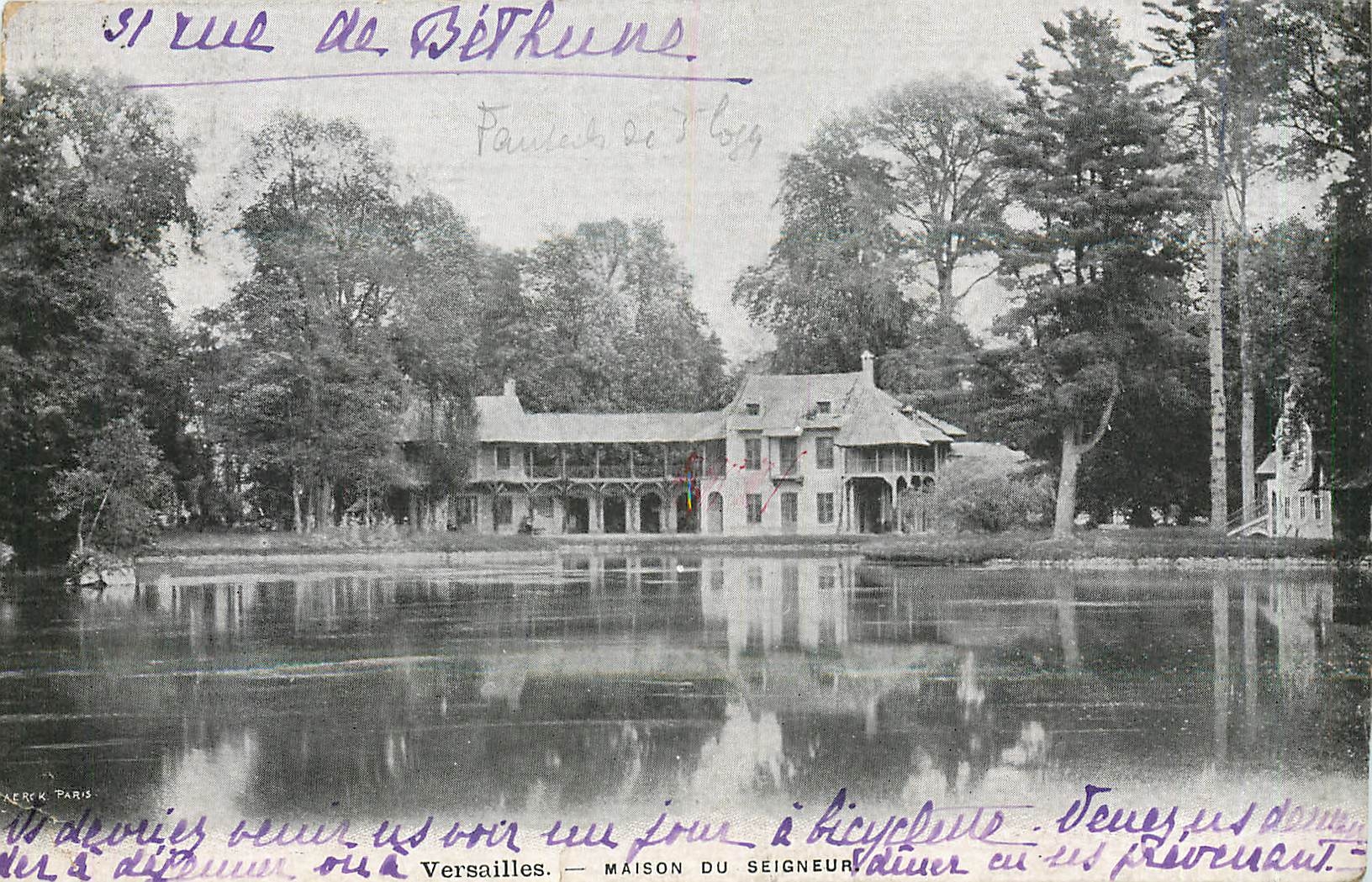 CPA Versailles - maison du seigneur