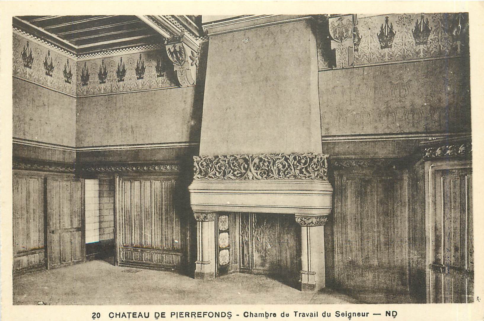 CPA Château de Pierrefonds Chambre de travail du seigneur