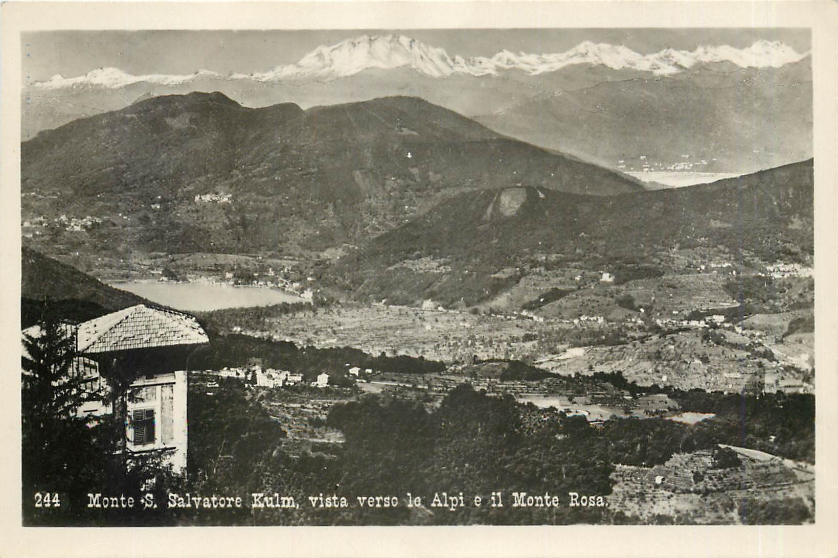 CPM Monte S Salvatoire Kulm vista le Alpi e il Monte Rosa 