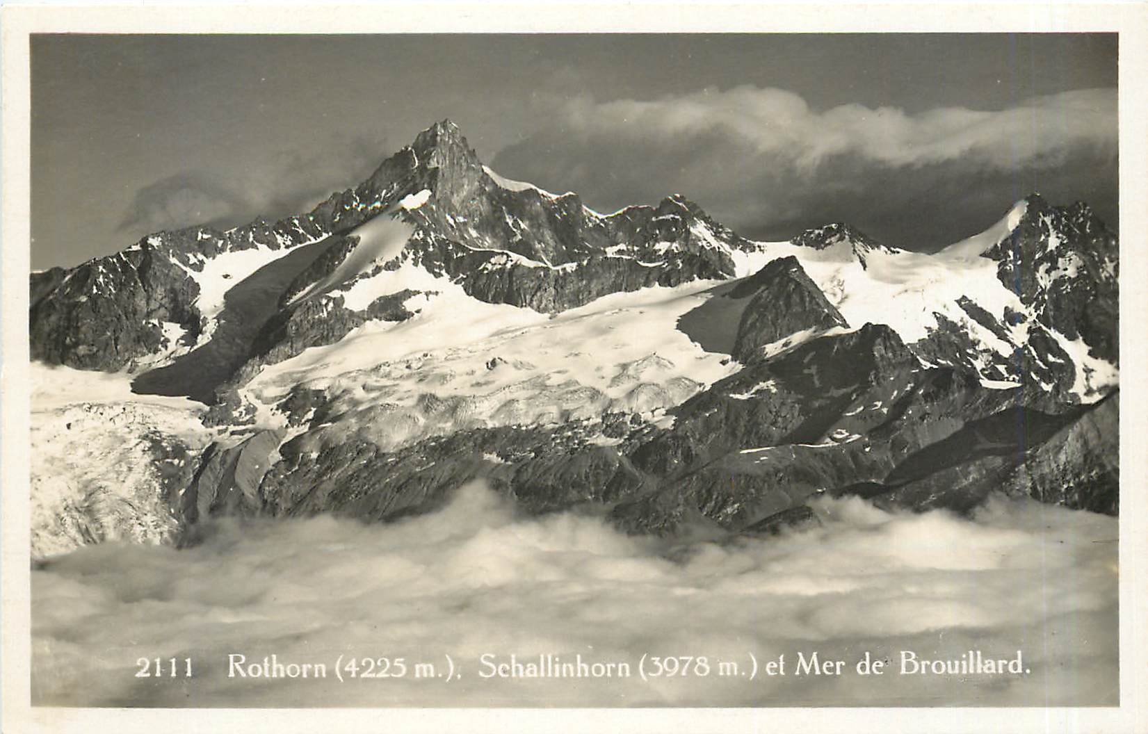 CPM Rothorn Schallinhorn et mer de Brouillard