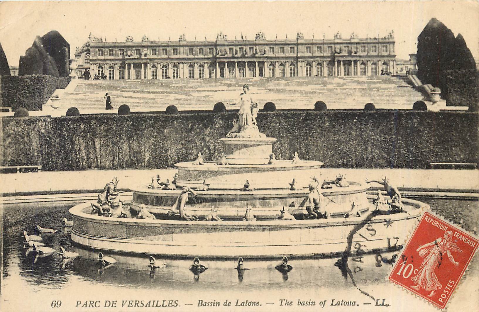 CPA Parc de Versailles Bassin de Latone 